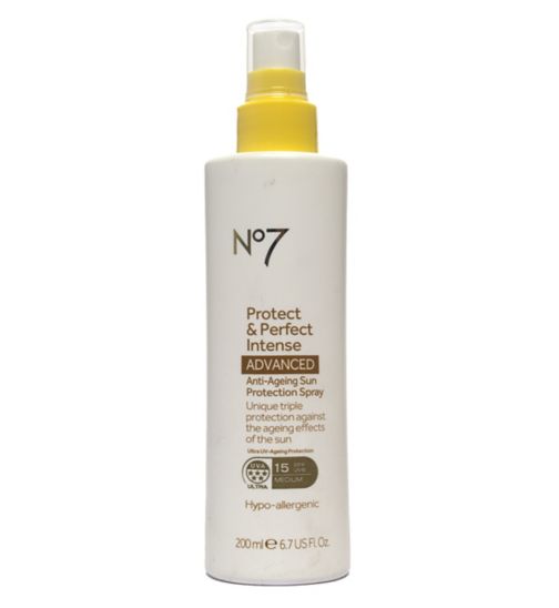 No7 Protect & Perfect Intense ADVANCED Anti-Ageing Sun Protection Spray SPF 15 200ml