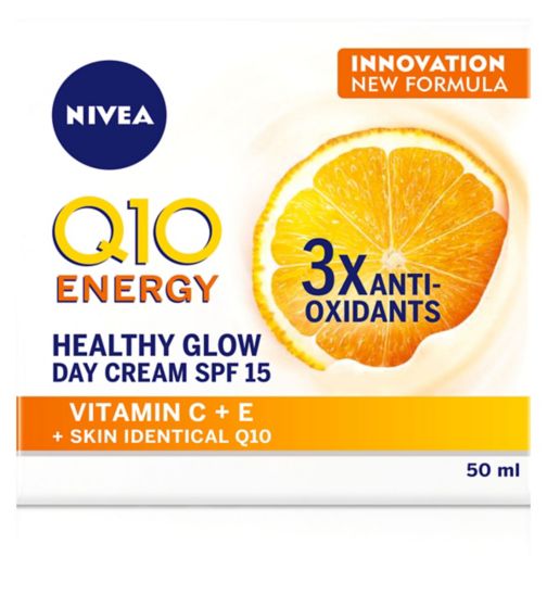 NIVEA Q10 Energy Healthy Glow Face Day Cream with Vitamin C 50ml