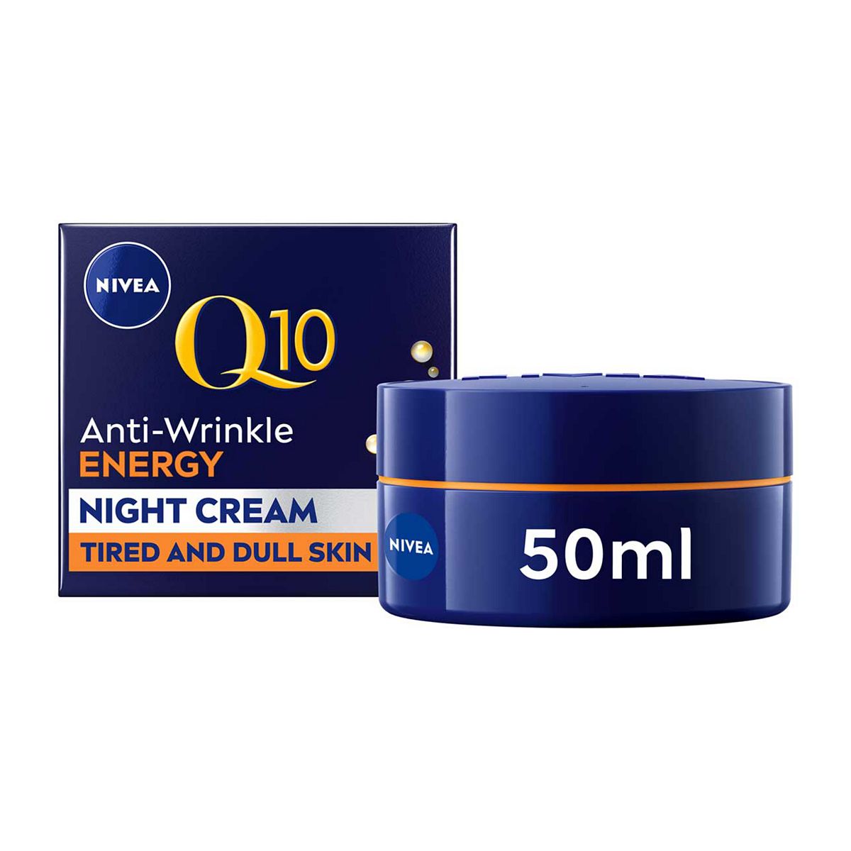 Nivea Q10 Energy Recharging Face Night Cream With Vitamin C 50ml