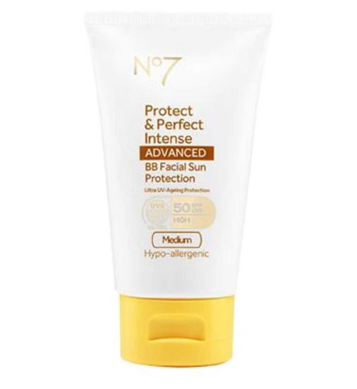 No7 Protect & Perfect Intense ADVANCED BB Facial Sun Protection SPF50 Medium 50ml