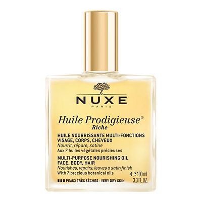 NUXE Huile Prodigieuse Riche Multi-Purpose Dry Oil for Face, Body and Hair 100ml