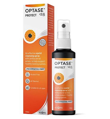Click to view product details and reviews for Optase Protect Hypochlorous Acid Eyelid Spray 100ml.