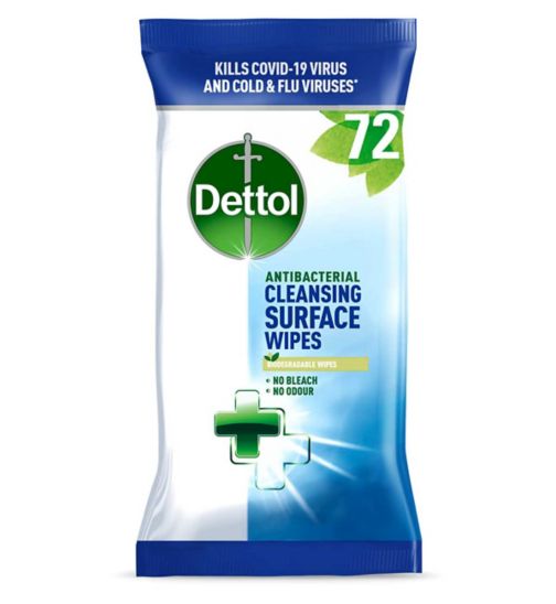 Dettol Antibacterial Cleansing Surface Wipes 72s