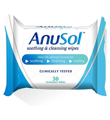 Anusol Soothing & Cleansing Wipes 30 Flushable Wipes