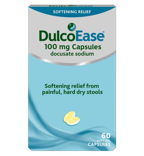 DulcoEase 100 mg Capsules - 60 Soft Gel Capsules