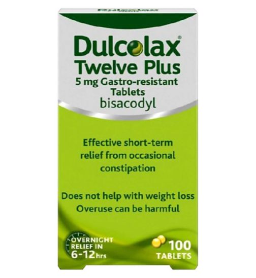Dulcolax Twelve Plus 5 mg Gastro-resistant Tablets - 100 Tablets