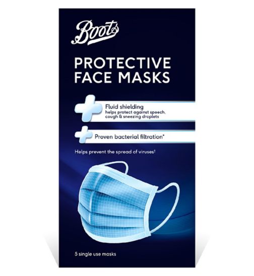 Boots 3PLY Protective Face Mask - 5 Pack