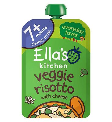 Ella's Kitchen Organic Veggie Risotto with Cheese Baby Food Pouch 7+ Months 130g