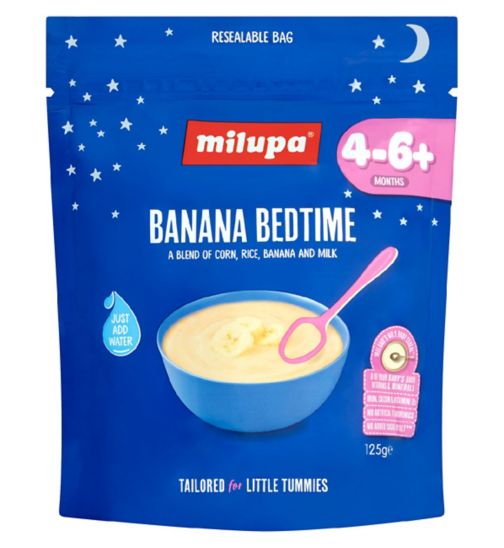 Milupa Banana Bedtime Baby Cereal 4-6+ Months 125g