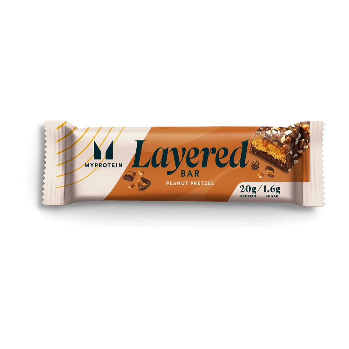Myprotein Layered Protein Bar. Peanut Pretzel, 60G
