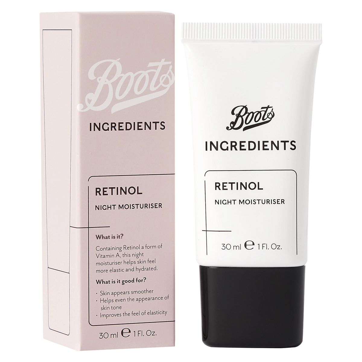 Boots Ingredients Retinol Night Moisturiser 30Ml