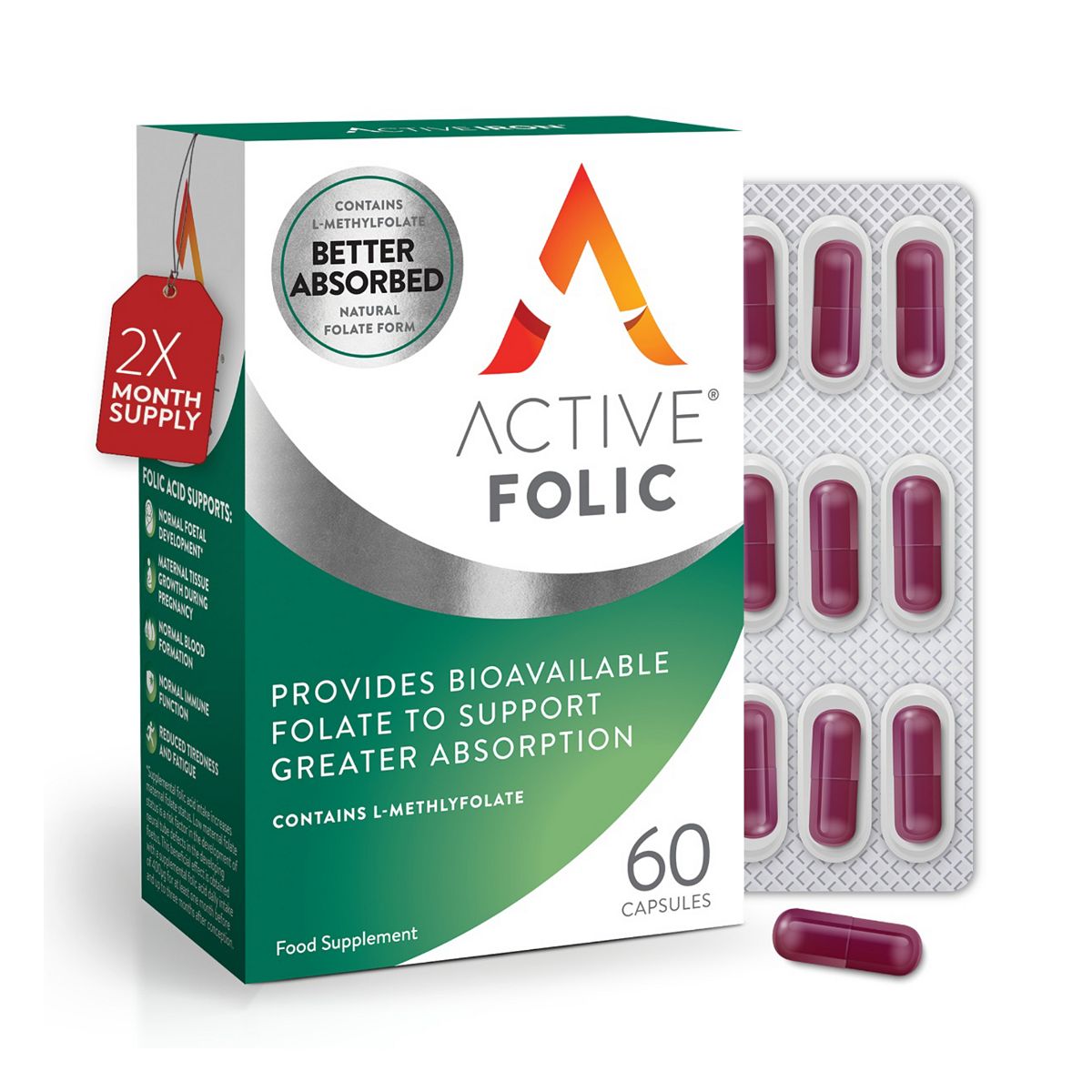 Active Folic Daily Capsules 60S
