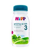 HiPP 3 Growing up Baby Milk Ready to Feed Bottle from 1 Year Onwards 200ml