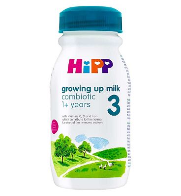 HiPP 3 Growing up Baby Milk Ready to Feed Bottle from 1 Year Onwards 200ml