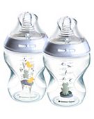 Tommee Tippee 2x 260ml Natural Start Anti-Colic Baby Bottles, Pond Blue, 0m+