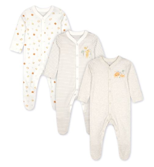 Circus Sleepsuits - 3 Pack