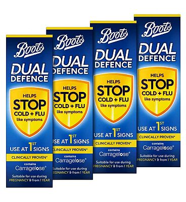 Boots Dual Defence Nasal Spray Family Bundle - 4 x 20ml