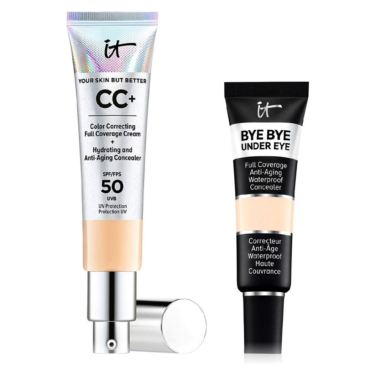 IT Cosmetics Your Skin But Better Cc+ Cream - Light & Bye Under Eye Concealer