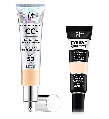 IT Cosmetics Your Skin But Better CC+ Cream - Light & Bye Bye Under Eye Concealer - Light