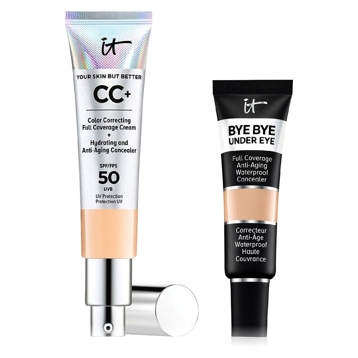 IT Cosmetics Your Skin But Better Cc+ Cream - Medium & Bye Under Eye Concealer
