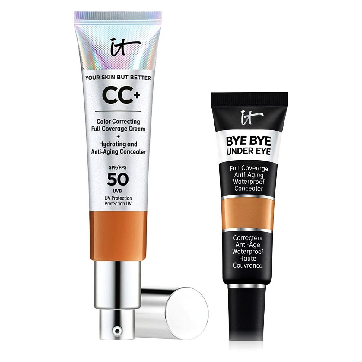 IT Cosmetics Your Skin But Better Cc+ Cream - Rich Honey & Bye Under Eye Concealer