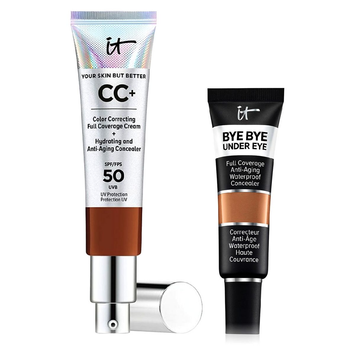 IT Cosmetics Your Skin But Better Cc+ Cream - Deep & Bye Under Eye Concealer