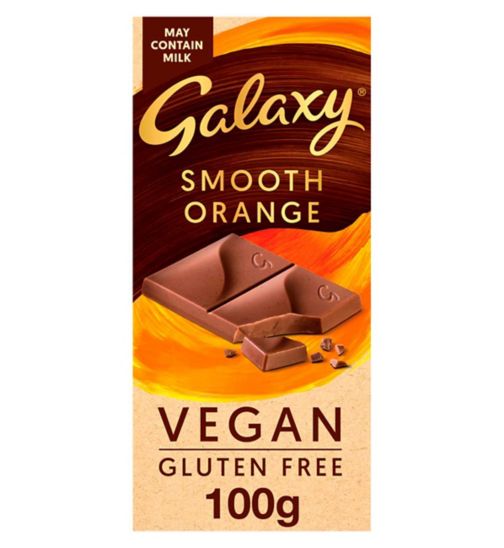 Galaxy Vegan Smooth Orange Chocolate Bar 100g
