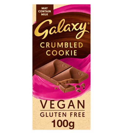 Galaxy Vegan Crumbled Cookie Chocolate Bar 100g