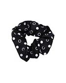 Ribbon & Asher Black & White Poka Dot Scrunchie