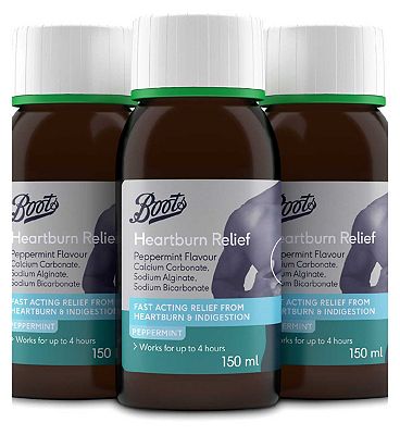 Boots Heartburn Relief Peppermint Flavour 3 x 150ml Bundle