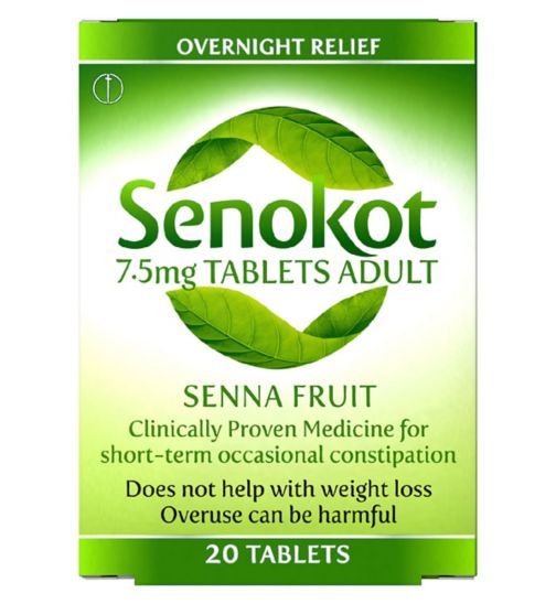 Senokot 7.5mg Tablets Adults - 20 Tablets