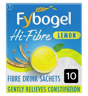 Fybogel Hi-Fibre Lemon Constipation Relief 10 Sachets