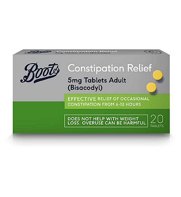 Boots Constipation Relief 5mg Tablets Adult 20 Tablets