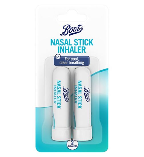 Boots Nasal Stick Inhaler- 2 Inhalers