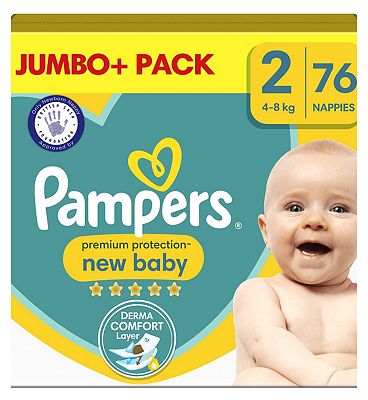 Pampers Baby-Dry Size 7 8 Nappies Nappy Diapers Jumbo+ Pack 15+Kg