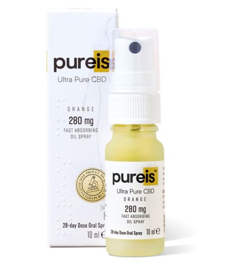 Pureis Ultra Pure CBD Orange 280mg Oral Spray 10ml