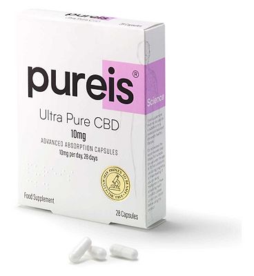 Image of Pureis Ultra Pure CBD 10mg Capsules - 28 Capsules
