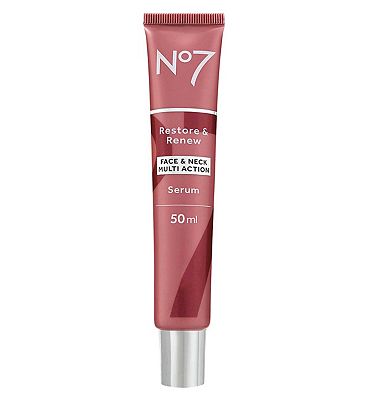 No7 Restore & Renew Face & Neck MULTI ACTION Serum 50ml