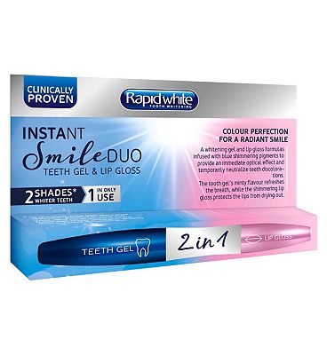 Rapid White Instant Smile Duo Pen Teeth Gel & Lip Gloss