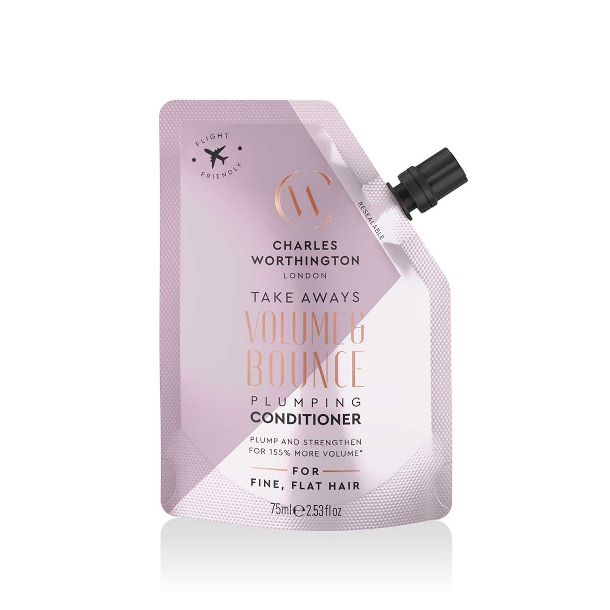 Charles Worthington Volume And Bounce Plumping Conditioner Takeaway 75ml