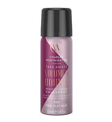 Charles Worthington Volume and Bounce Perfect Finish Hairspray Takeaway 50ml