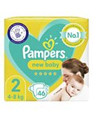 Pampers Premium Protection New Baby Size 2, 44 Nappies, 4kg - 8kg,  Essential Pack