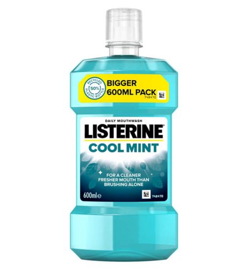 LISTERINE® Essentials Cool Mint Mouthwash 600ml