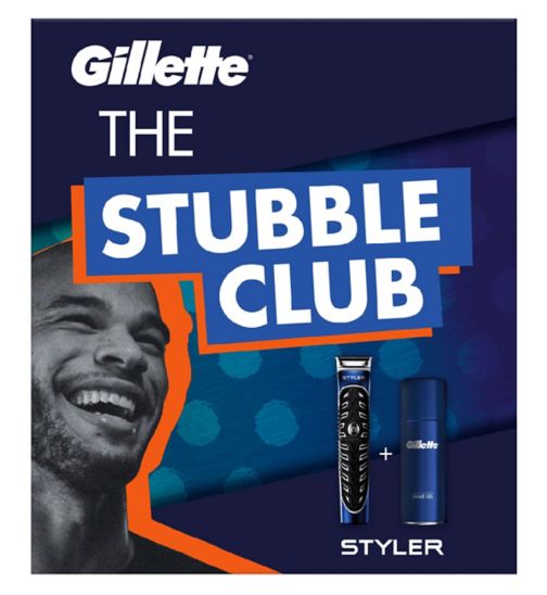 Gillette Stubble Club Pack - All Purpose Styler + Shaving Gel 75ml