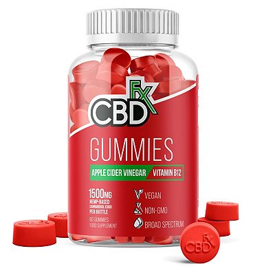 CBDfx Gummies Apple Cider Vinegar & Vitamin B12 1500mg - 60 Gummies