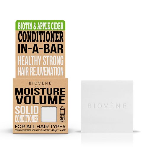 Biovene Moisture Volume - Biotin & Apple Cider, Solid Conditioner Bar 40g