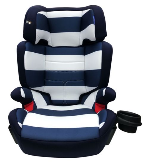 My Babiie Group 2 3 Car Seat - Blue Stripes