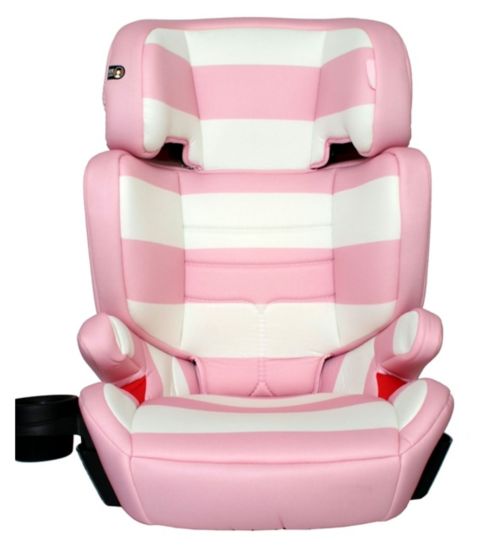 My Babiie Group 2 3 Car Seat - Pink Stripes