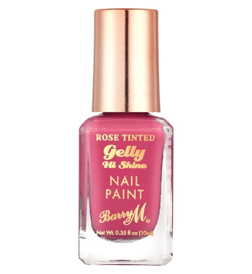 Barry M Rose Tinted Gelly Nail Paints Crushed - 10ml