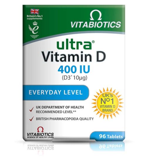 Vitabiotics Ultra Vitamin D D3 400 96s